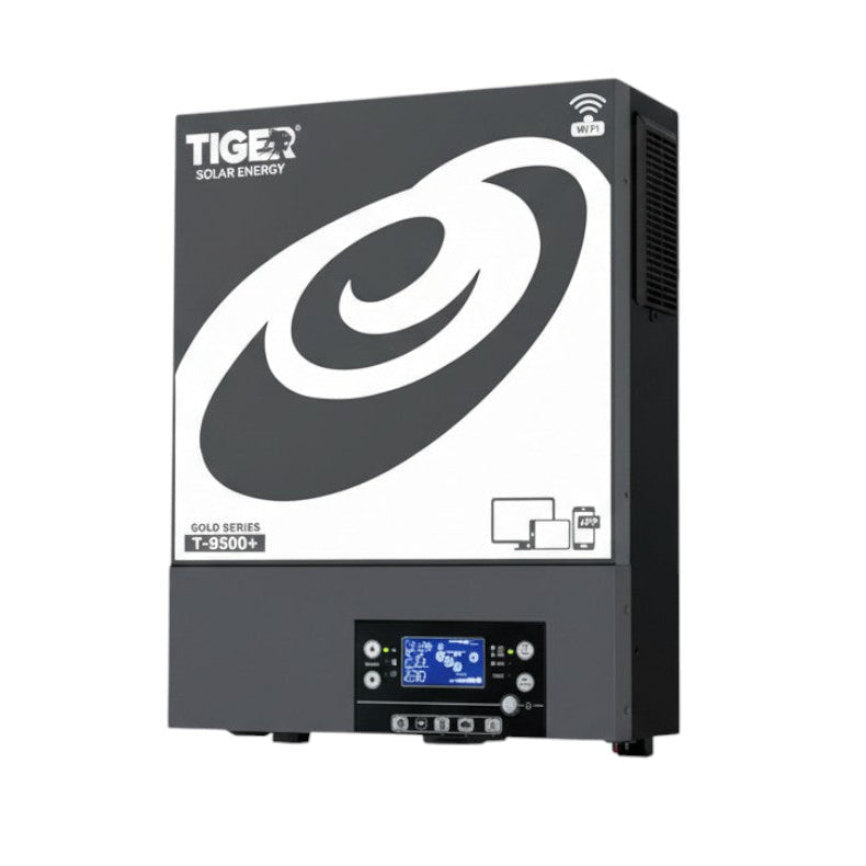 TIGER GOLD SERIES T9500+ 6.5KW Hybrid Solar Inverter | High-Efficiency Solar Power Solution